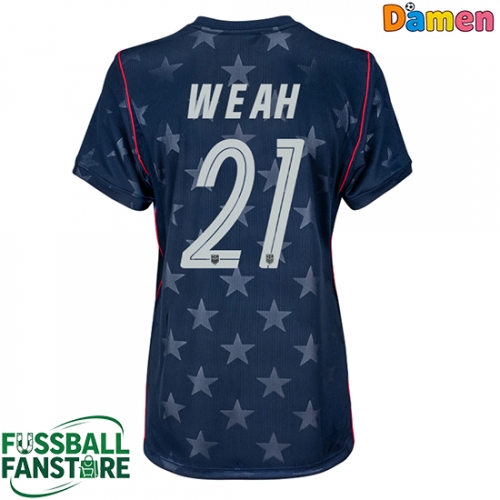 Vereinigte Staaten Timothy Weah #21 Replik Auswärtstrikot Damen WM 2026 Kurzarm